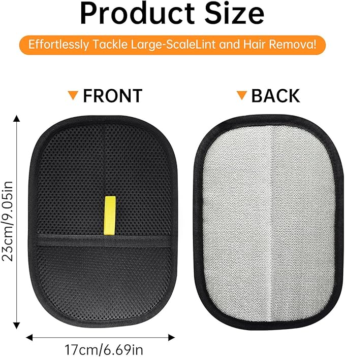 INABULETWO Pet Hair Removal Glove – Reusable Cat & Dog Grooming Brush