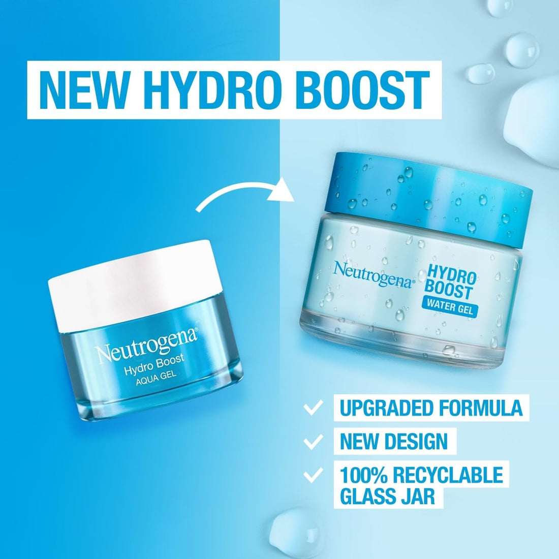 Neutrogena Hydro Boost Water Gel 50ml – Lightweight Oil-Free Face Moisturizer for Normal to Combination Skin | Falcon Drop UAE