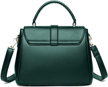 Women's Retro PU Leather Handbag: Soft Crossbody Purse for Females, Single Shoulder Style.