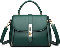 Women's Retro PU Leather Handbag: Soft Crossbody Purse for Females, Single Shoulder Style.