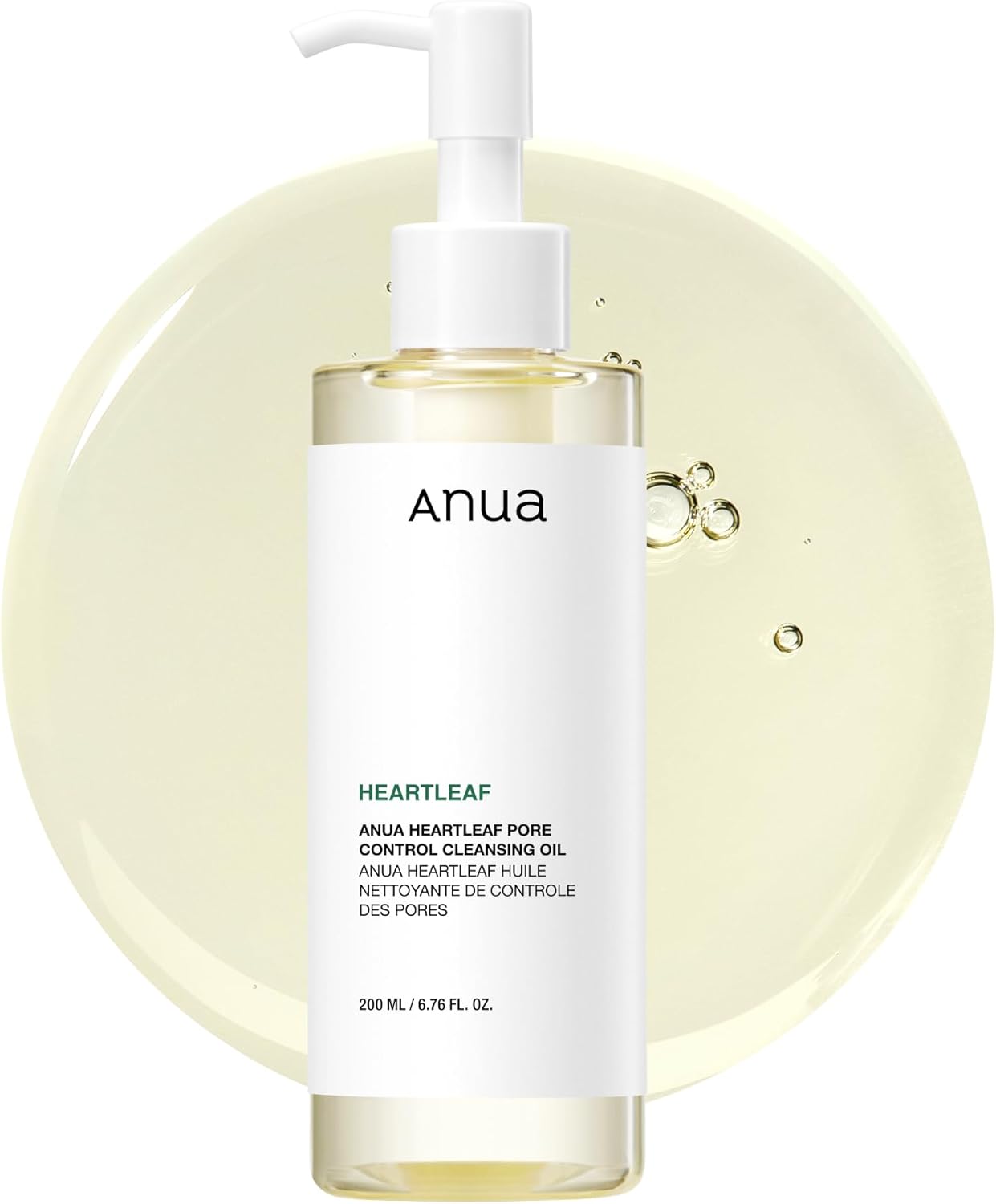 ANUA Heartleaf Pore Control Cleansing Oil 200ml – Makeup & Blackhead Remover, Gentle Korean Double Cleanser | Falcon Drop UAE